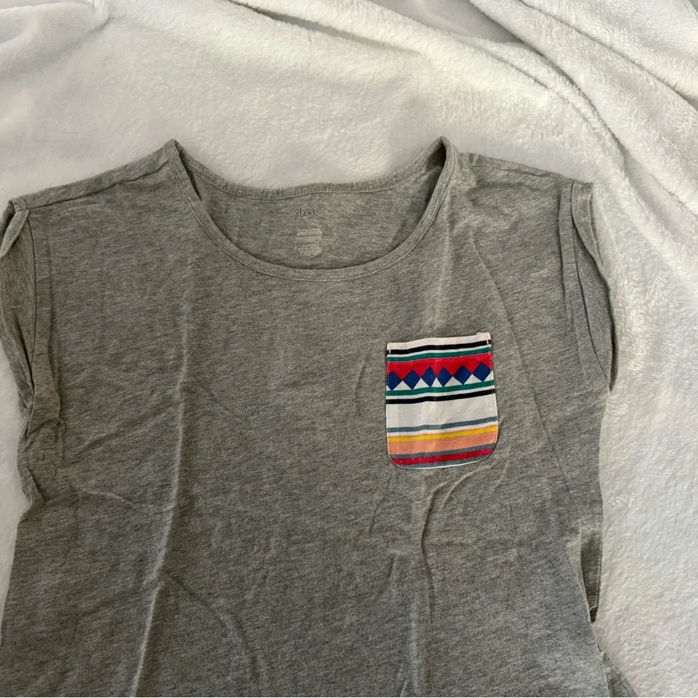 Tea Collection Girls Osceola Striped Patchwork Native Seminole Dress 14 - Picture 3 of 4